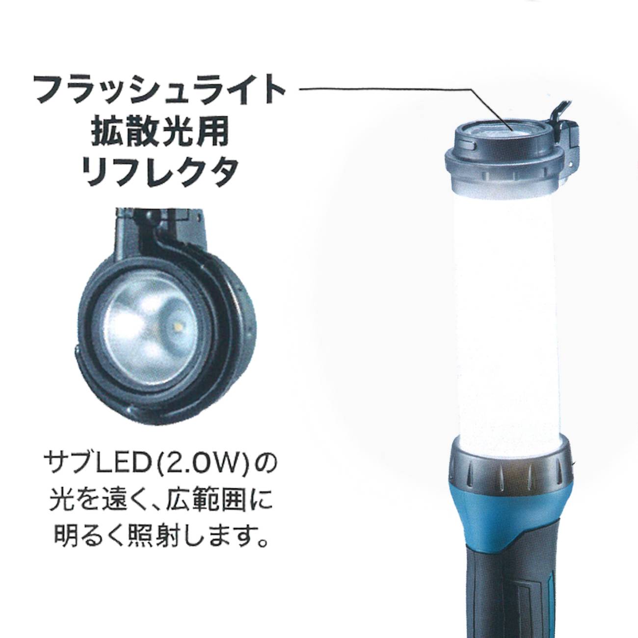 マキタ ML002G 充電式LEDワークライト 40Vmax - 工具通販