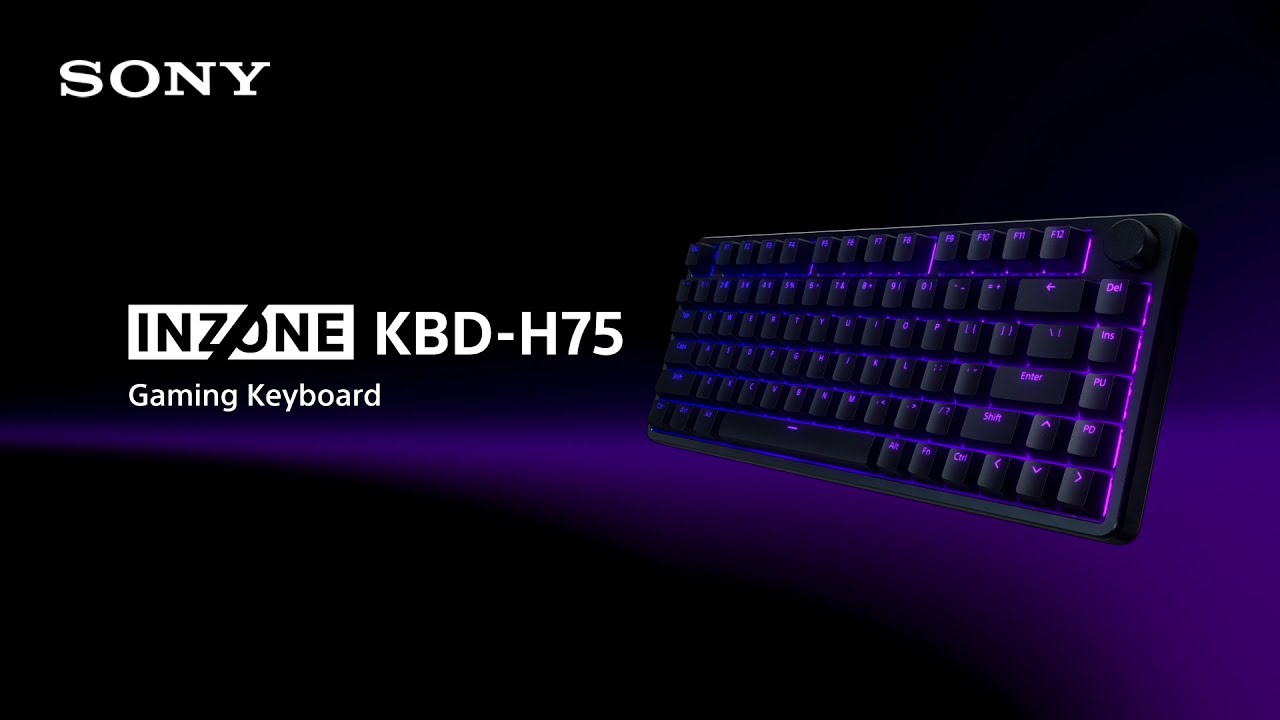 ソニー初のゲーミングキーボード「INZONE KBD-H75」(KBD-G900)ソニー