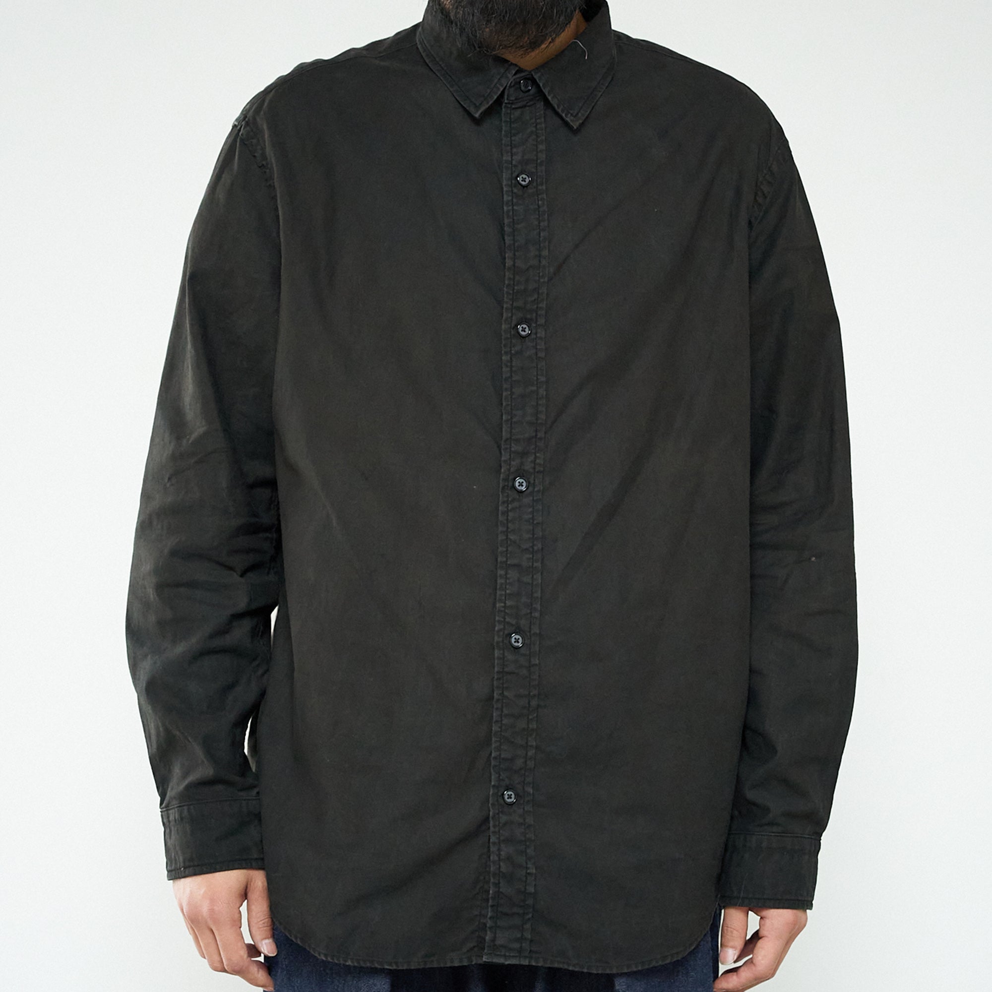 Regular Collar Shirt-Sumizome Dark- – KUON Tokyo
