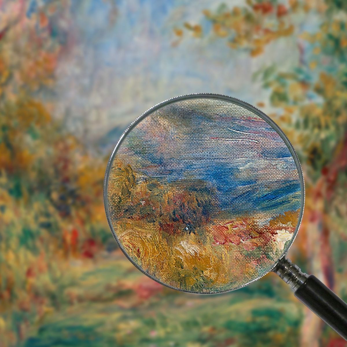 Paysage De Cagnes Pierre-Auguste Renoir tableau impression sur toile