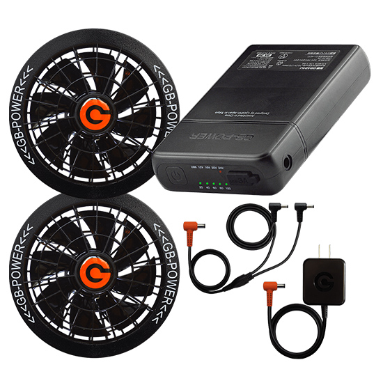 長信ジャパンGB424バッテリー24V電圧GF3ファンセット｜空調服専門サイト