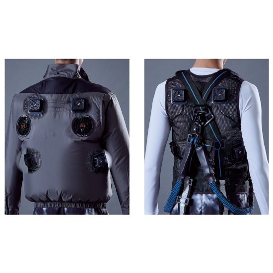 村上被服鳳凰ペルチェベスト（四角形）PV555バッテリーセット