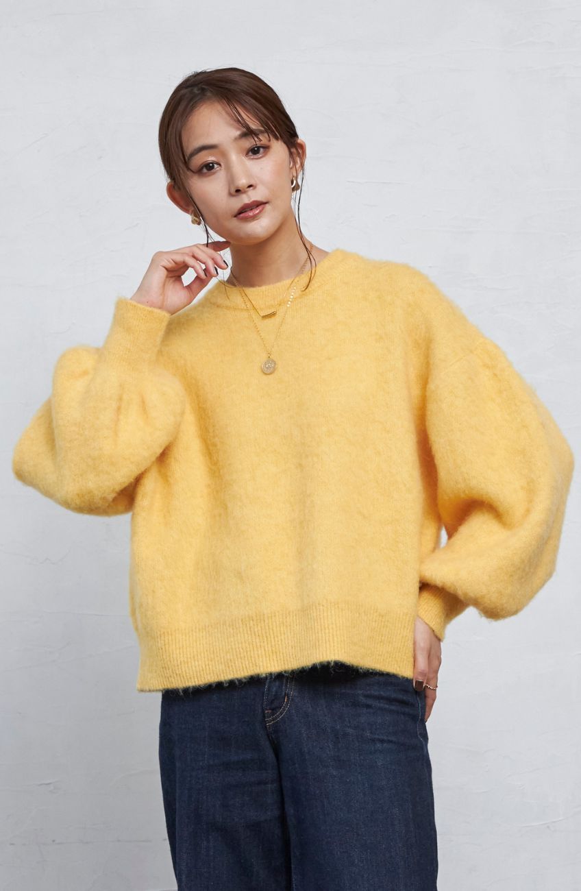 メランジモヘアニットプルオーバー｜FURRY、REYELL公式通販サイト kuih