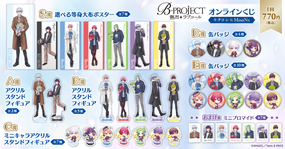TVアニメ「B-PROJECT ～熱烈＊ラブコール～」オンラインくじ キタコレ