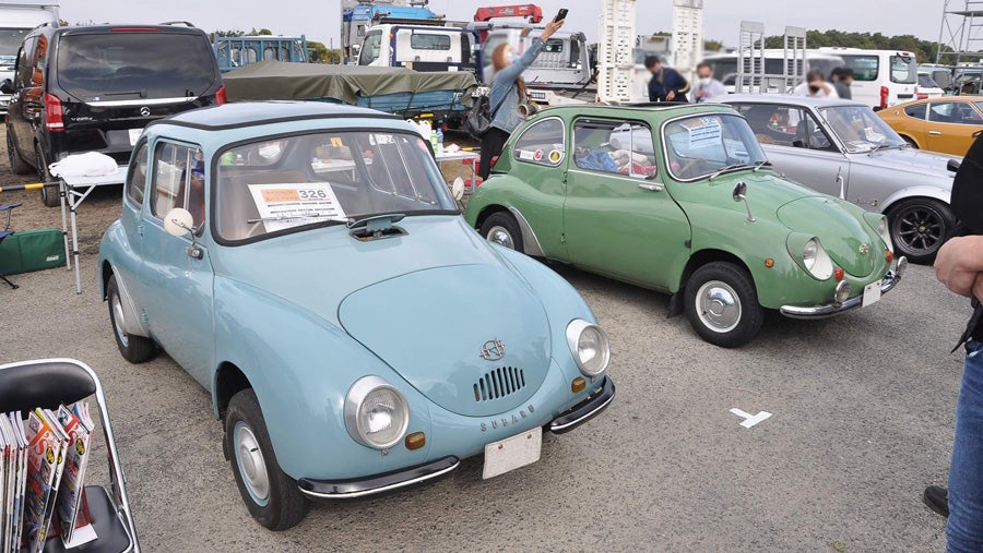 昭和レトロカー万博2022が開催！日野コンテッサ、いすゞBXD30など約400