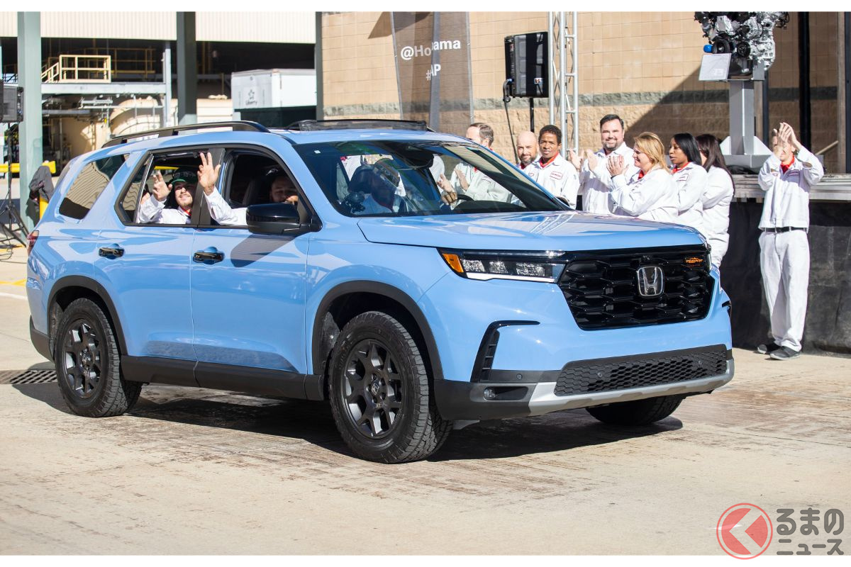 ホンダ新型「8人乗りSUV」登場！ 5m超え「ド迫力ボディ」に3列シート