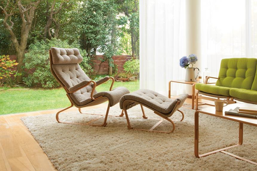 オットマンとセットで使えば、よりリラックス！【天童木工】ハイバック