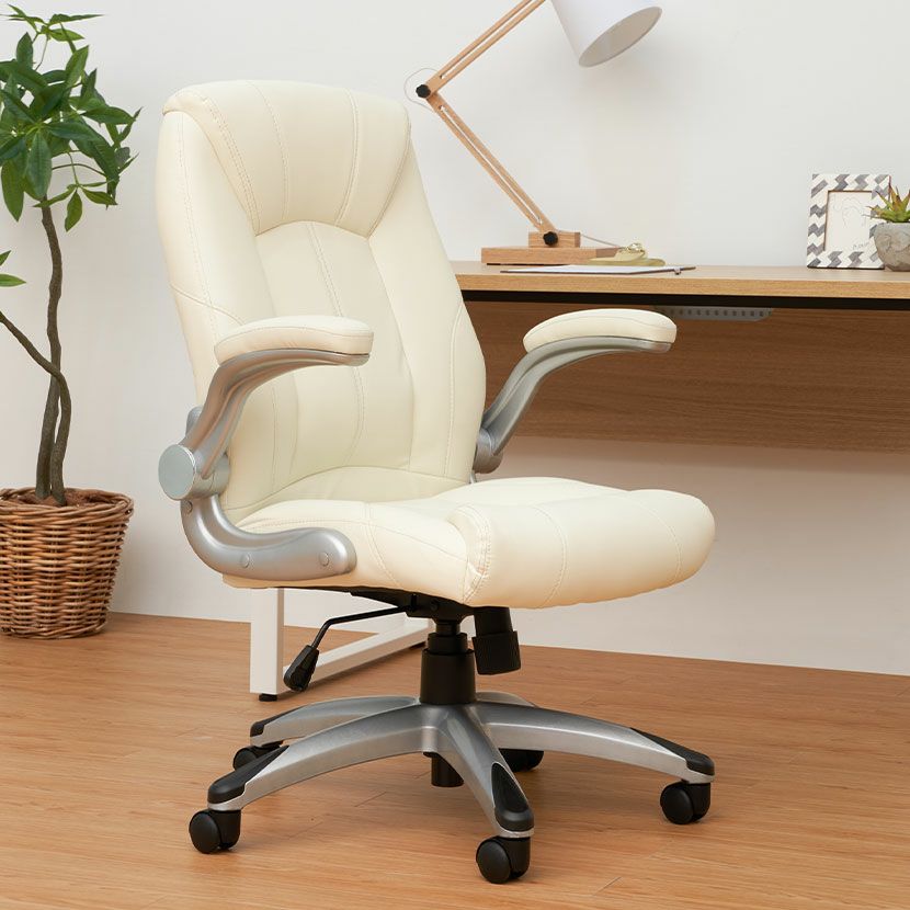 ハイバック オフィスチェア レクアス 肘付き 椅子 可動肘 パソコン