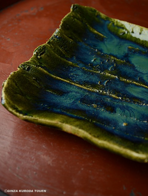 北大路魯山人 於里遍平鉢 | 銀座 黒田陶苑