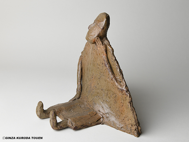 辻 晋堂 陶彫「西行」 | 銀座 黒田陶苑