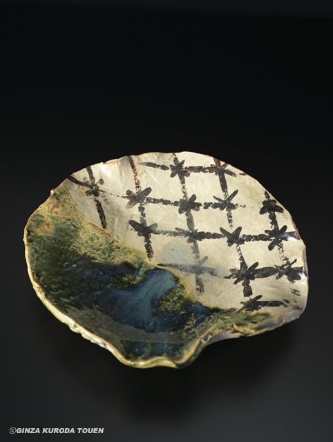 北大路魯山人 絵瀬戸みつ足鉢 | 銀座 黒田陶苑