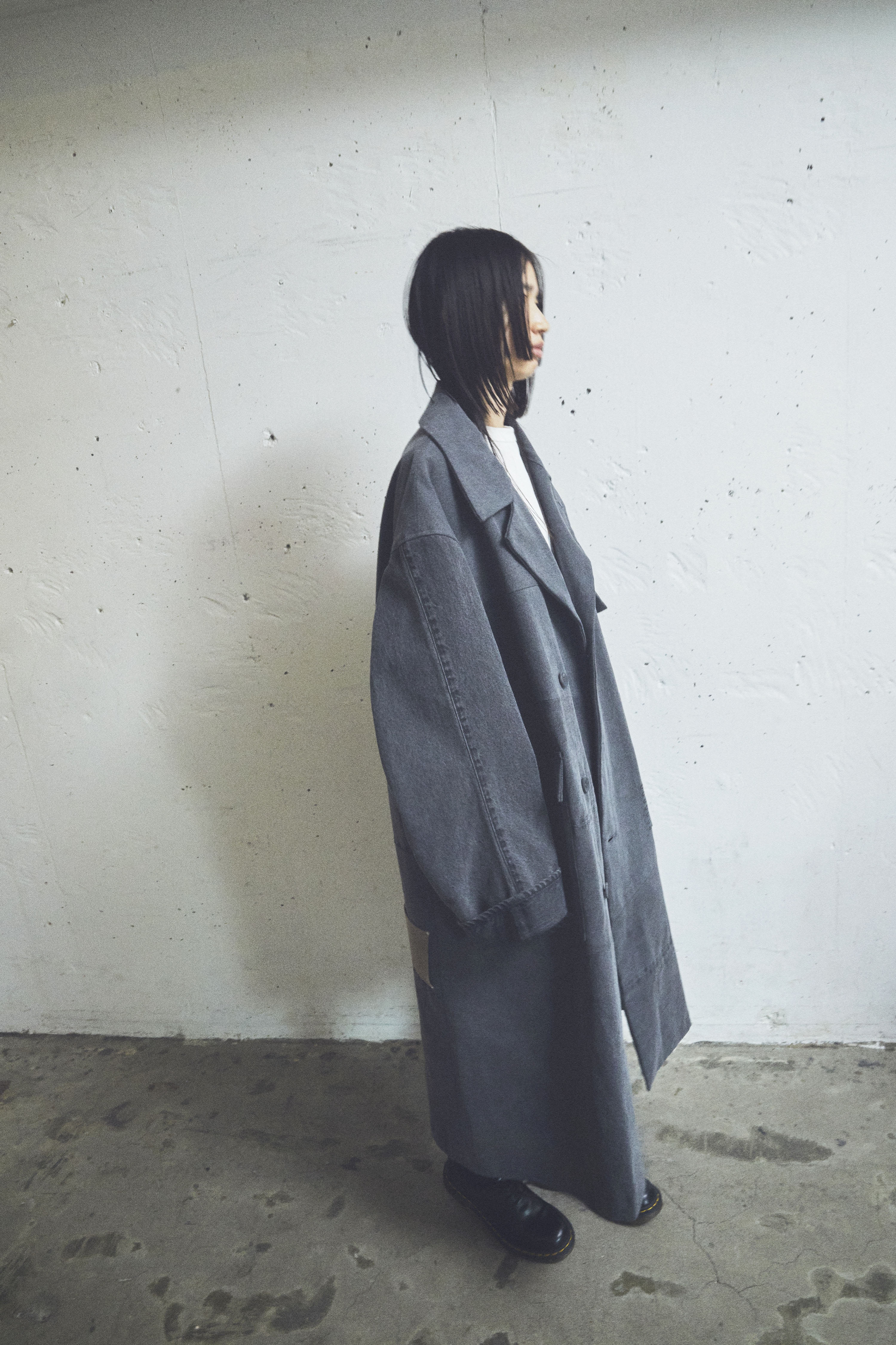 KURO | リメイクデニムミリタリーマークスリーコート