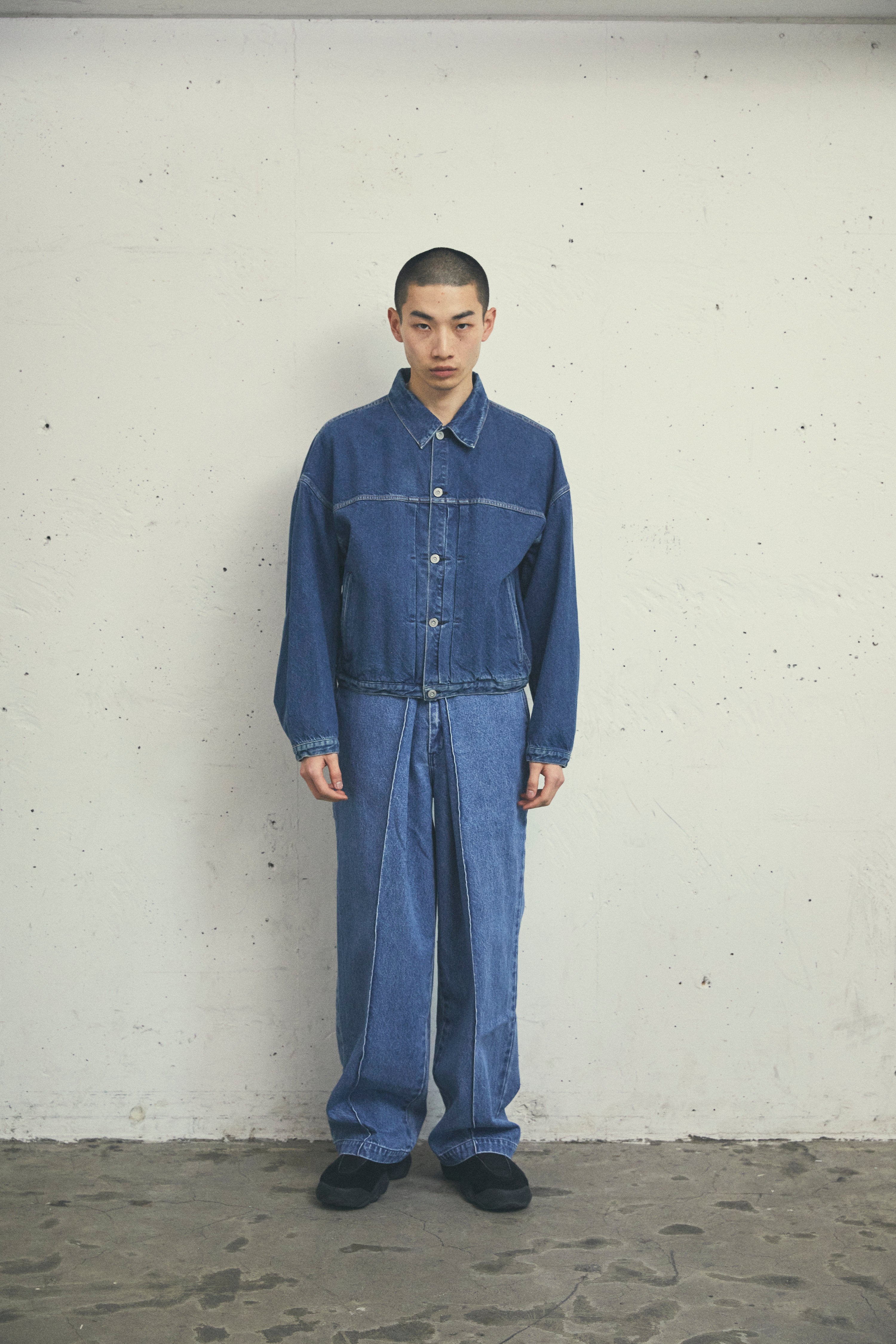 KURO Dense VW001 | Air-Spun Denim Jacket with Vintage Wash