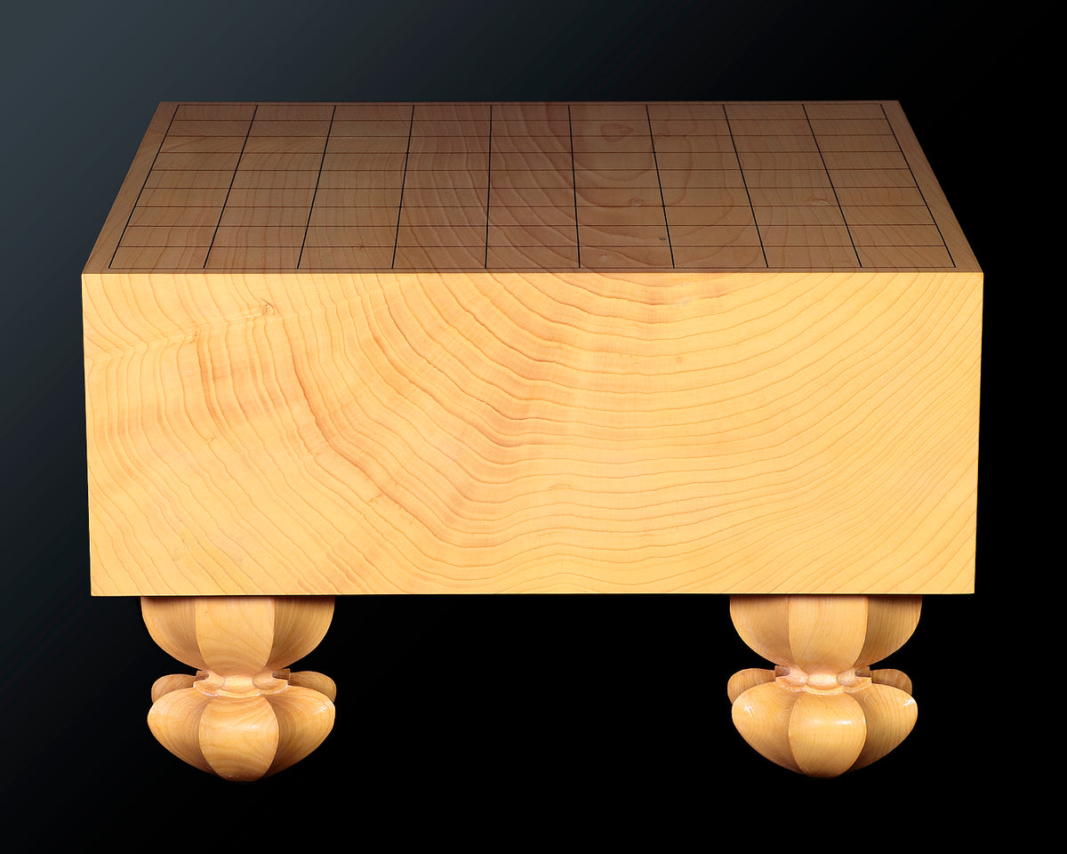 超高級碁盤 希少蛤碁石 購入80万円 新榧脚付き 碁盤柾目 重量約18.6kg