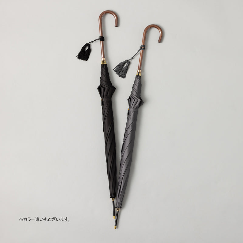 日本製】タッセル付きスリム長傘 黒 – kuros.style