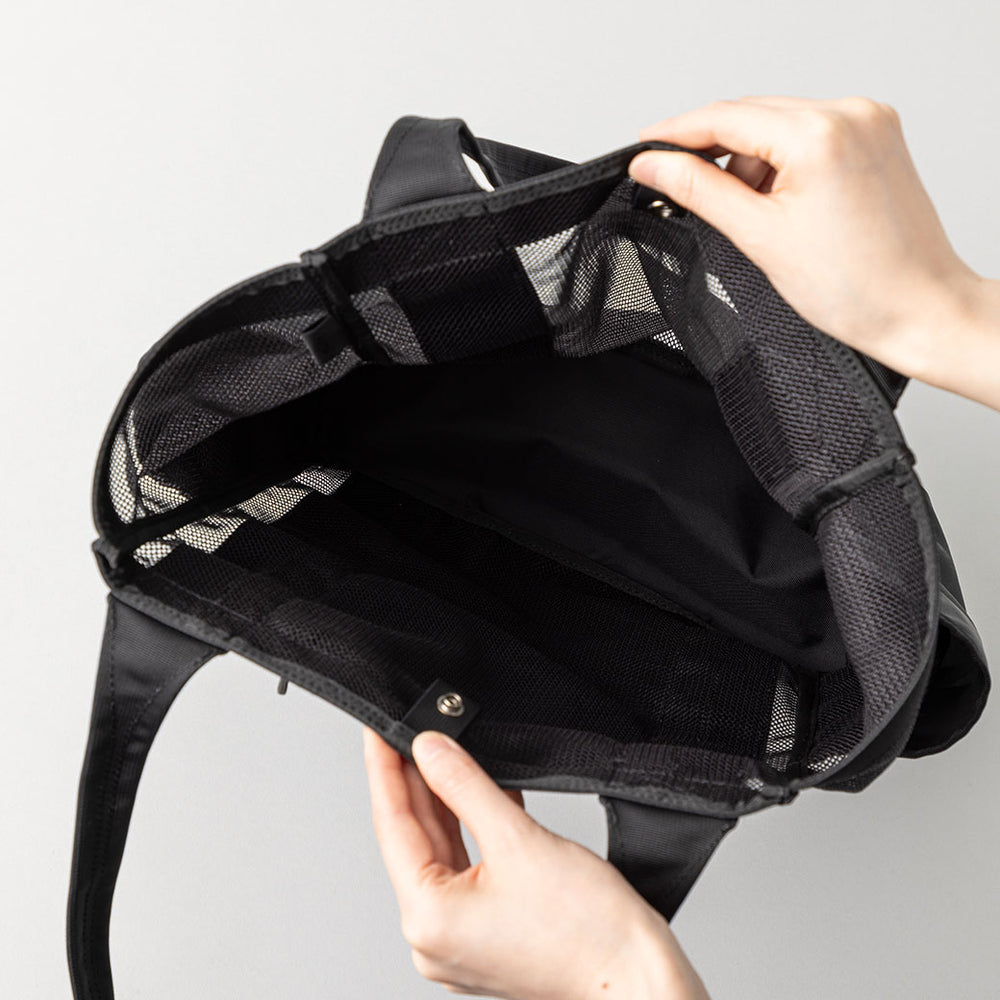 軽量 コーデュラメッシュコンビトートバッグ 黒 – kuros.style