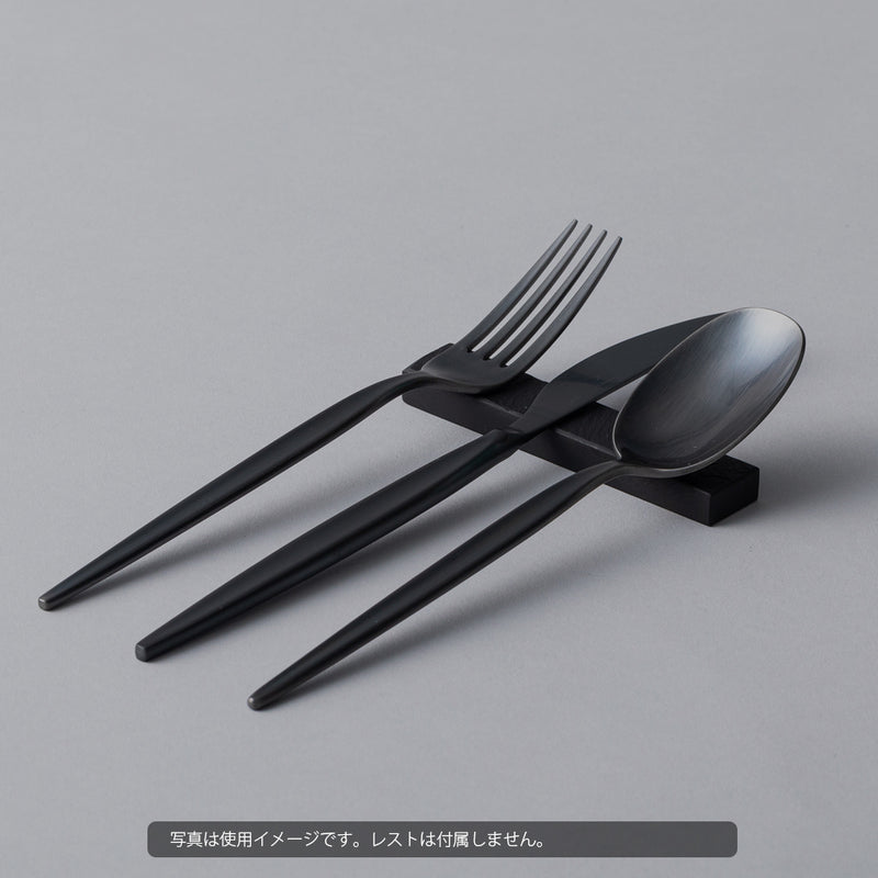 燕三条 ブラック ステンレス ディナーカトラリー3点セット(箱入り