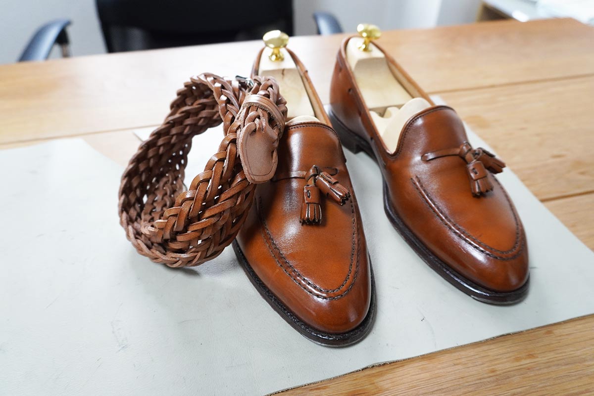 ホワイトハウスコックス [Whitehouse Cox] のメッシュベルト | 革靴