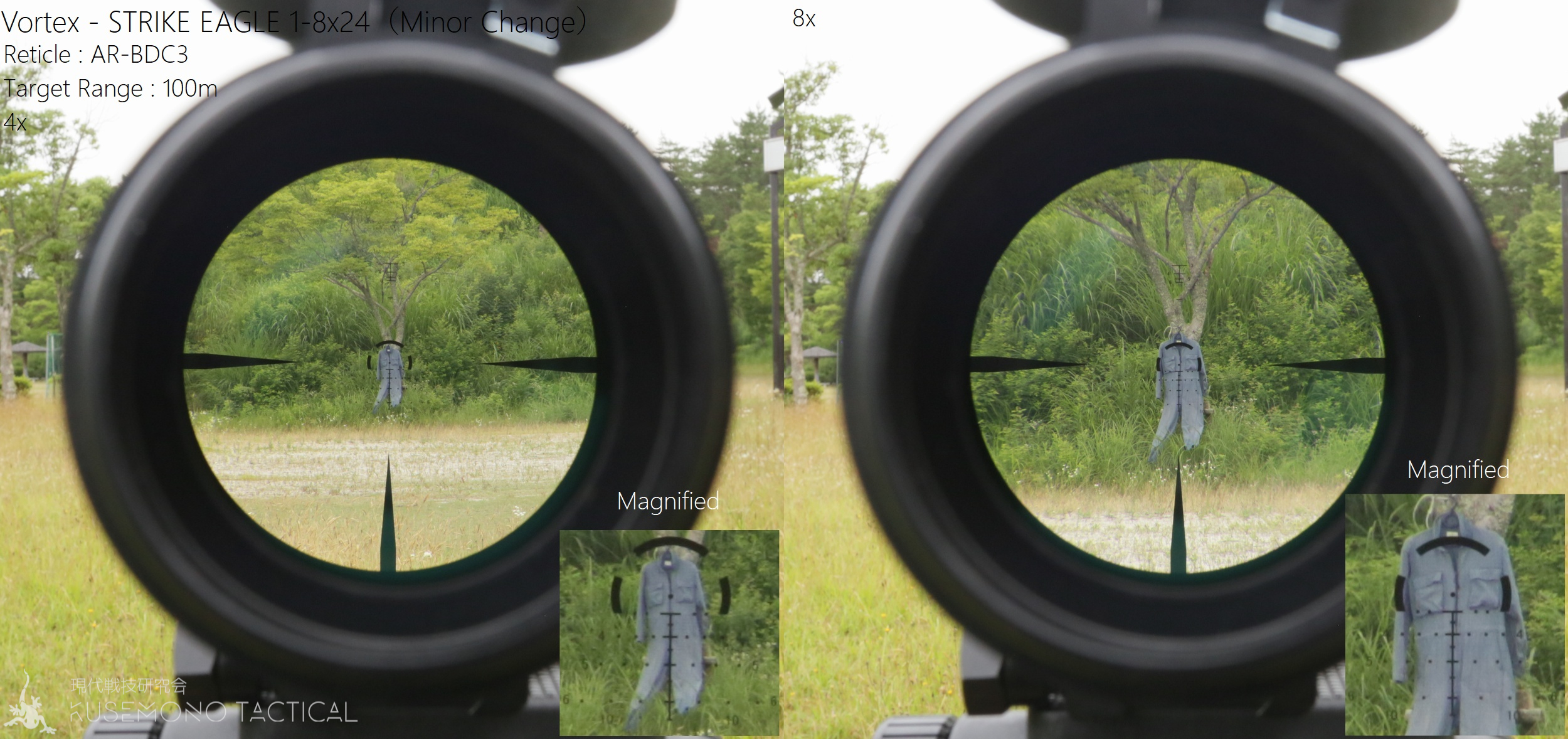 レビュー】 Vortex – STRIKE EAGLE 1-8×24 （マイナーチェンジ版 AR