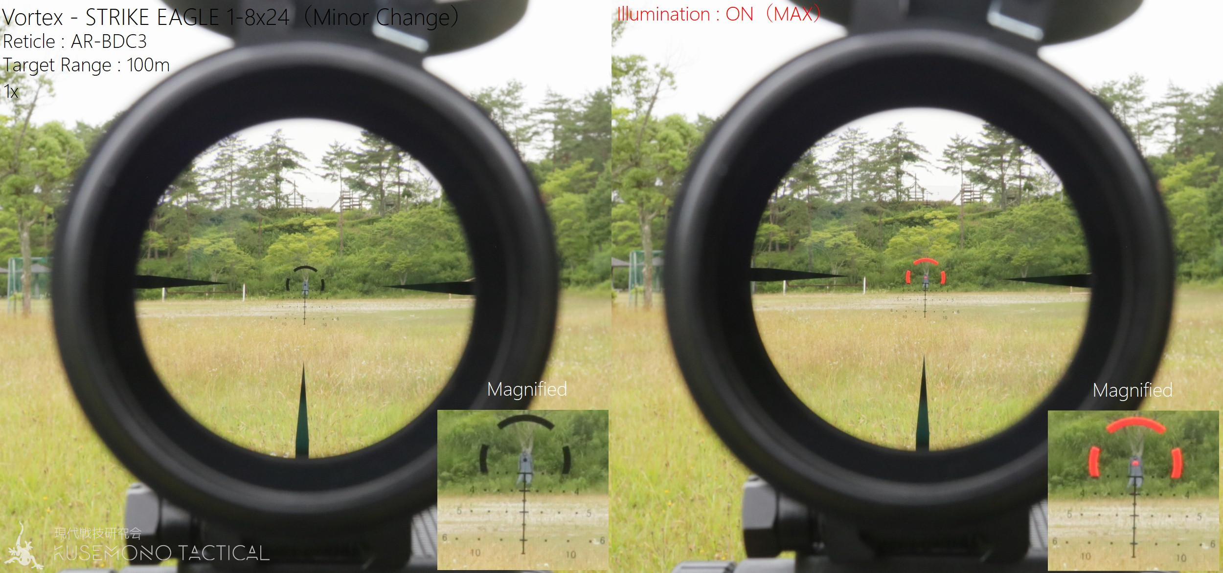 レビュー】 Vortex – STRIKE EAGLE 1-8×24 （マイナーチェンジ版 AR