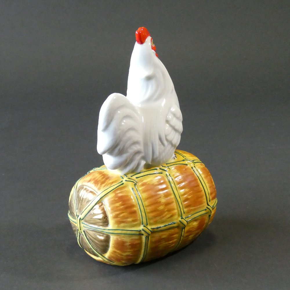 干支『酉』／ニワトリ（7号）・色絵 - 【九谷古青窯・くま野】 kutani