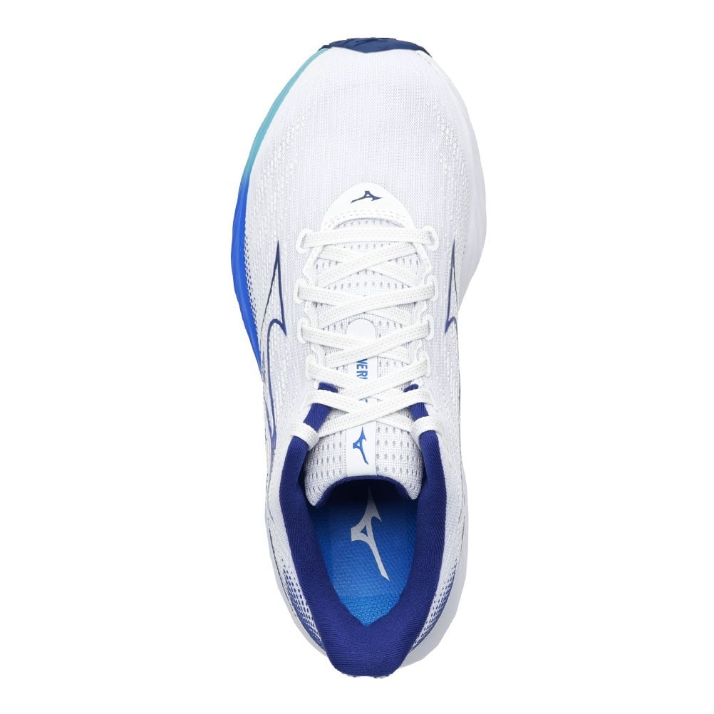 mizuno ミズノ WAVE RIDER 28 ホワイト×ネイビー メンズ | 靴