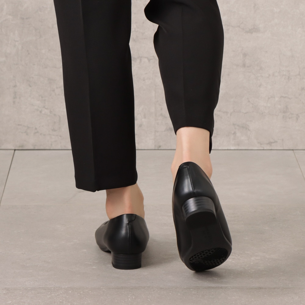 fuwaraku フワラク オフィスフラットパンプス レディース ブラック