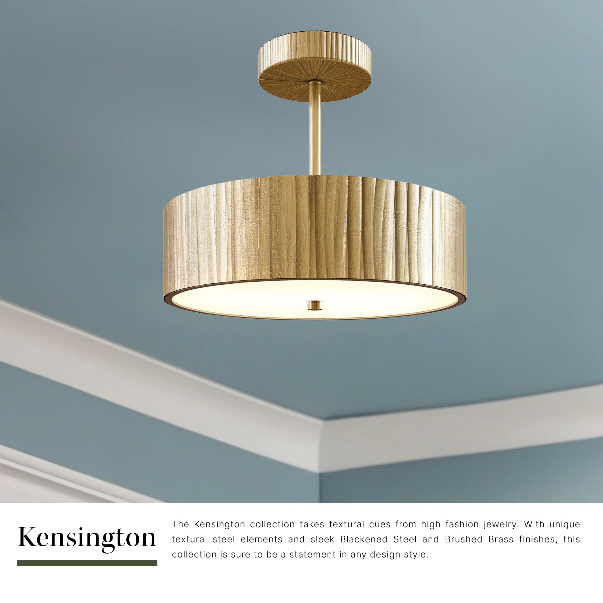Kensington 12-in Semi-Flush Mount – Kuzco Lighting