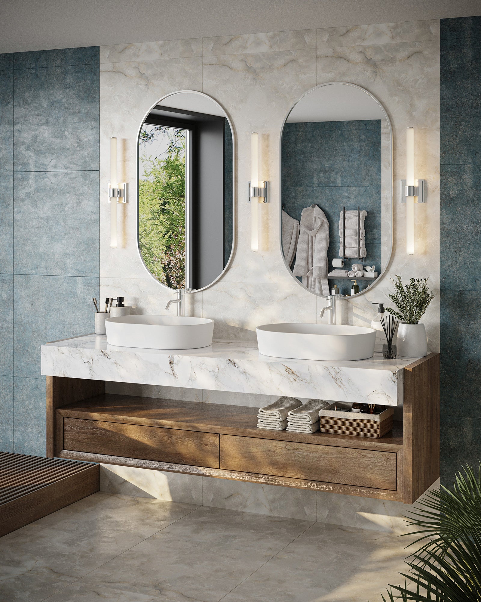 Rona 24-in Vanity Light – Kuzco Lighting