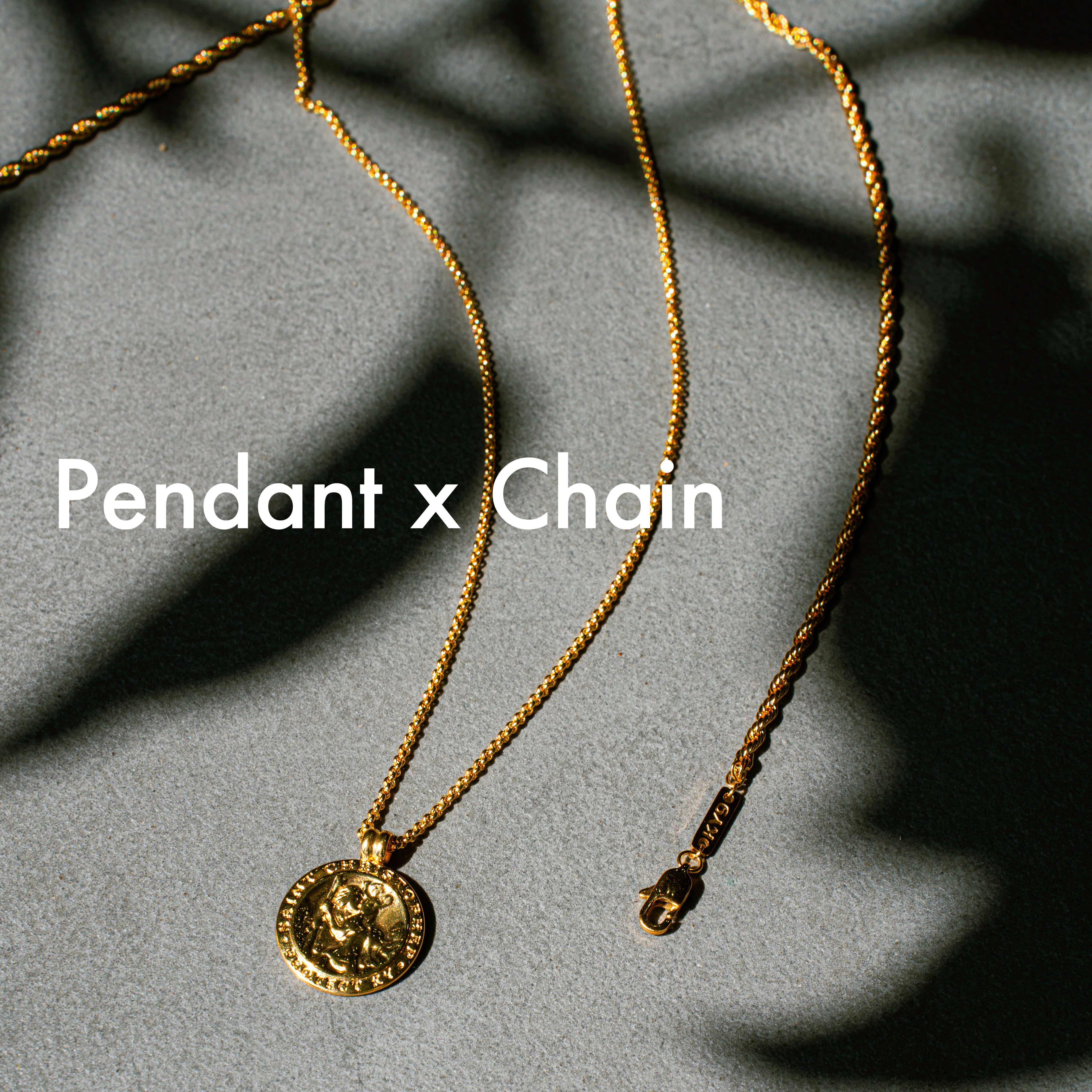 Pendant × Chain (Gold) – KY9 JM