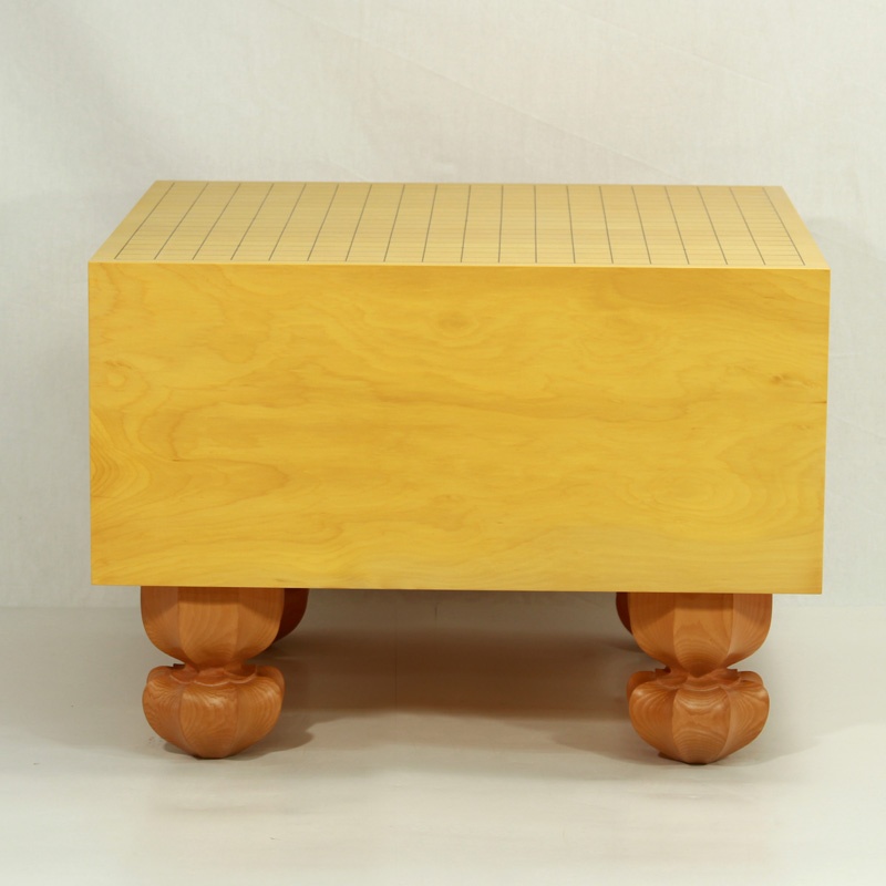 日向産】本榧脚付碁盤 7寸柾目 181221