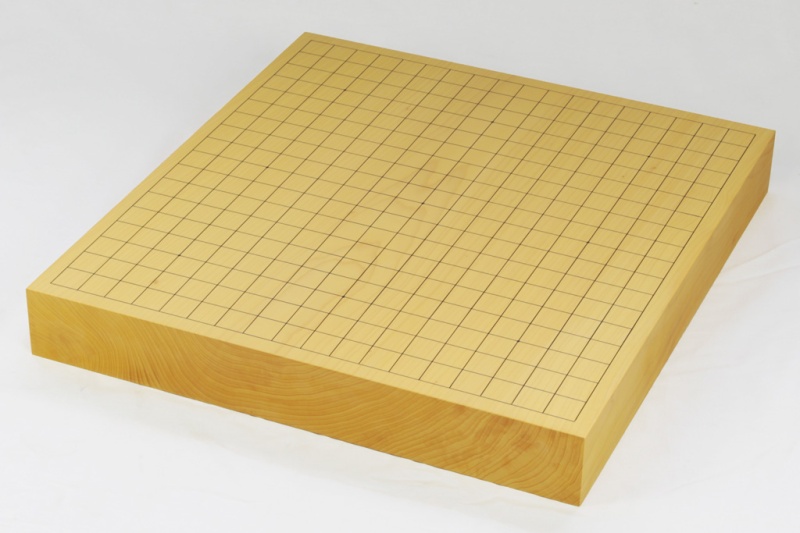 日本産】本榧卓上碁盤2寸板目一枚物 245302