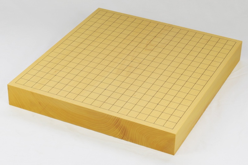 日本産】本榧卓上碁盤2寸板目一枚物 245302