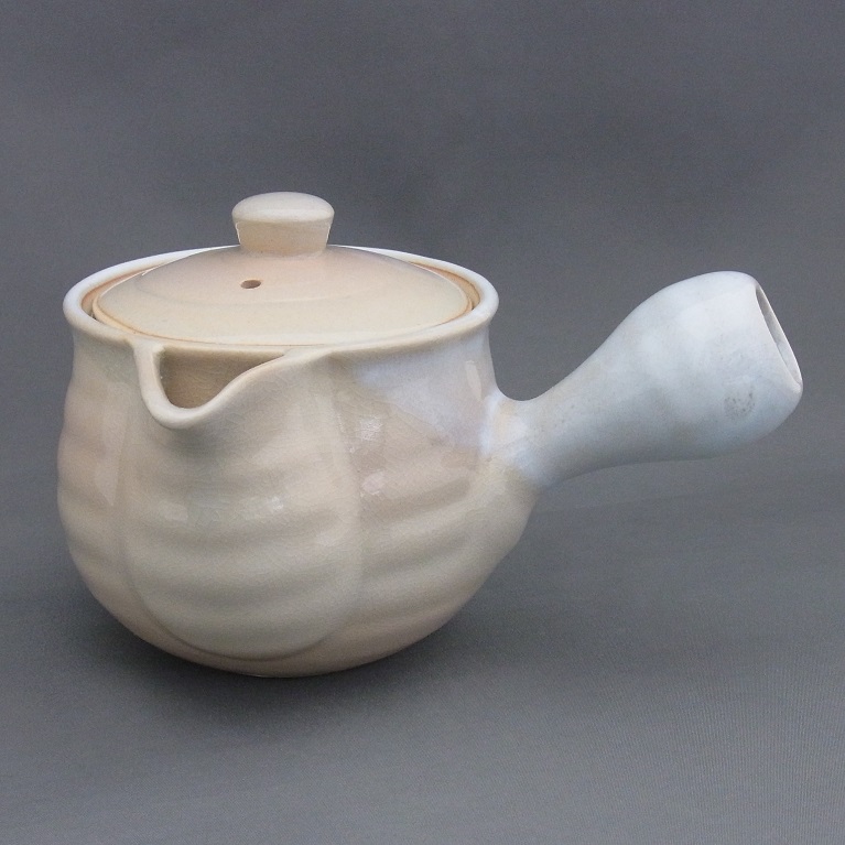 萩焼 姫土急須(中)茶こし付 04511｜茶器・煎茶道具｜京なごみ