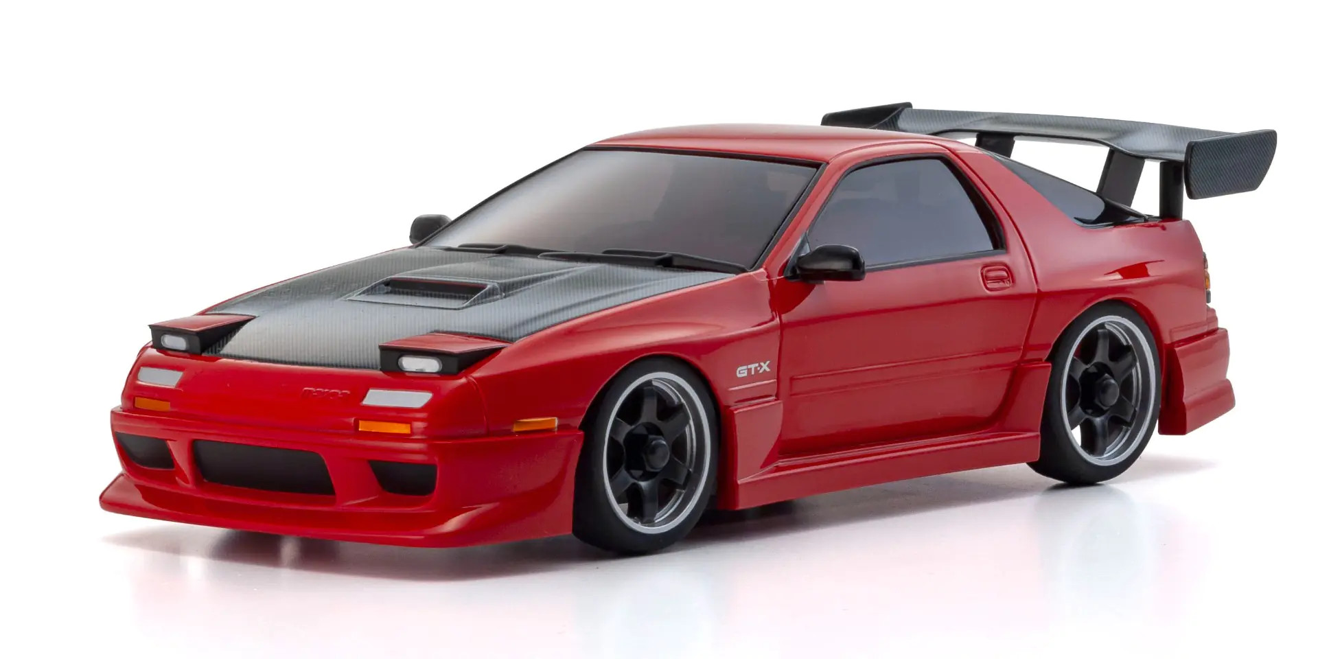 MINI-Z AWD MAZDA SAVANNA RX-7 FC3S with Aero Kit and CFRP hood Red