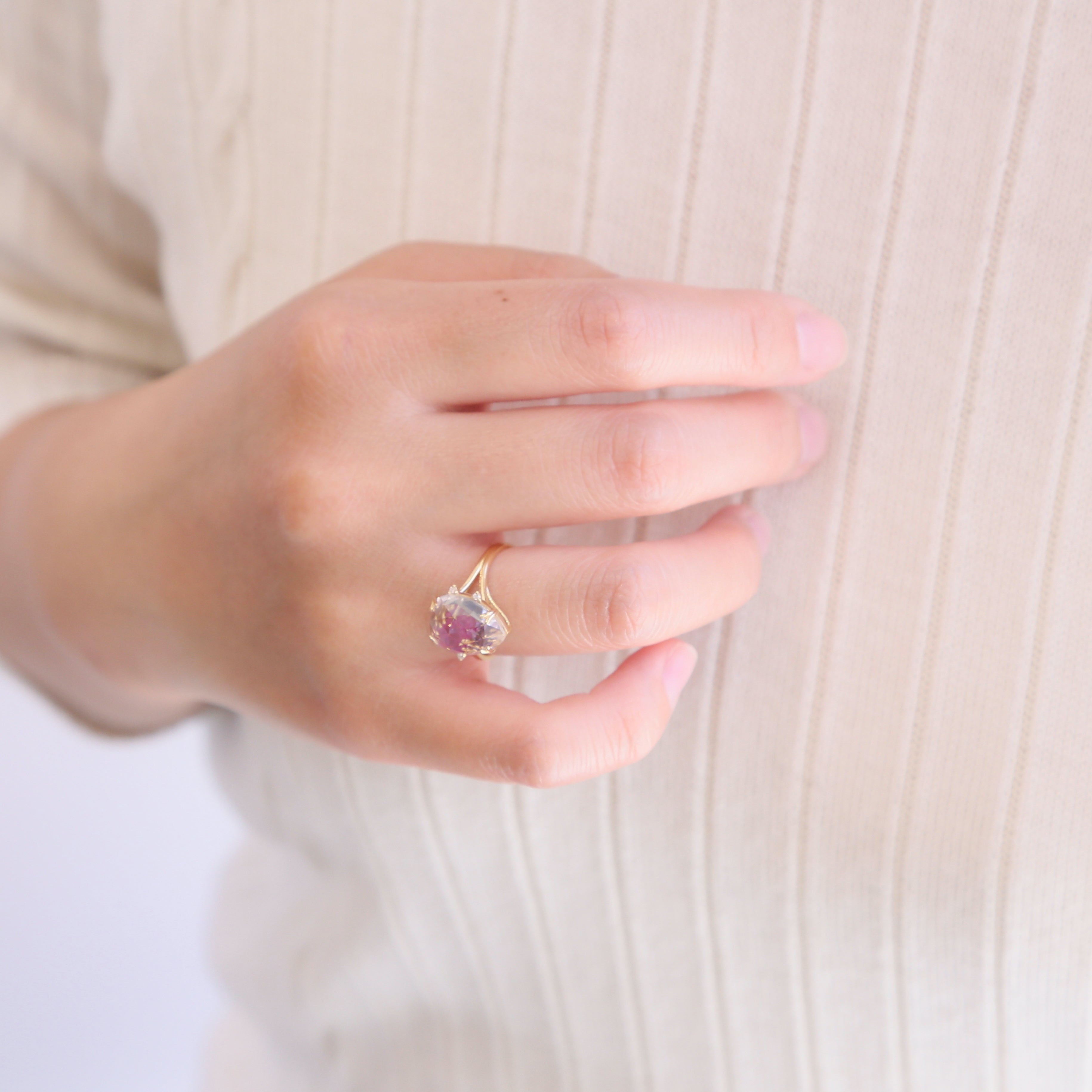 L&Co.(エルアンドコー)】リング｜K18 カラーストーン リング （96-2082