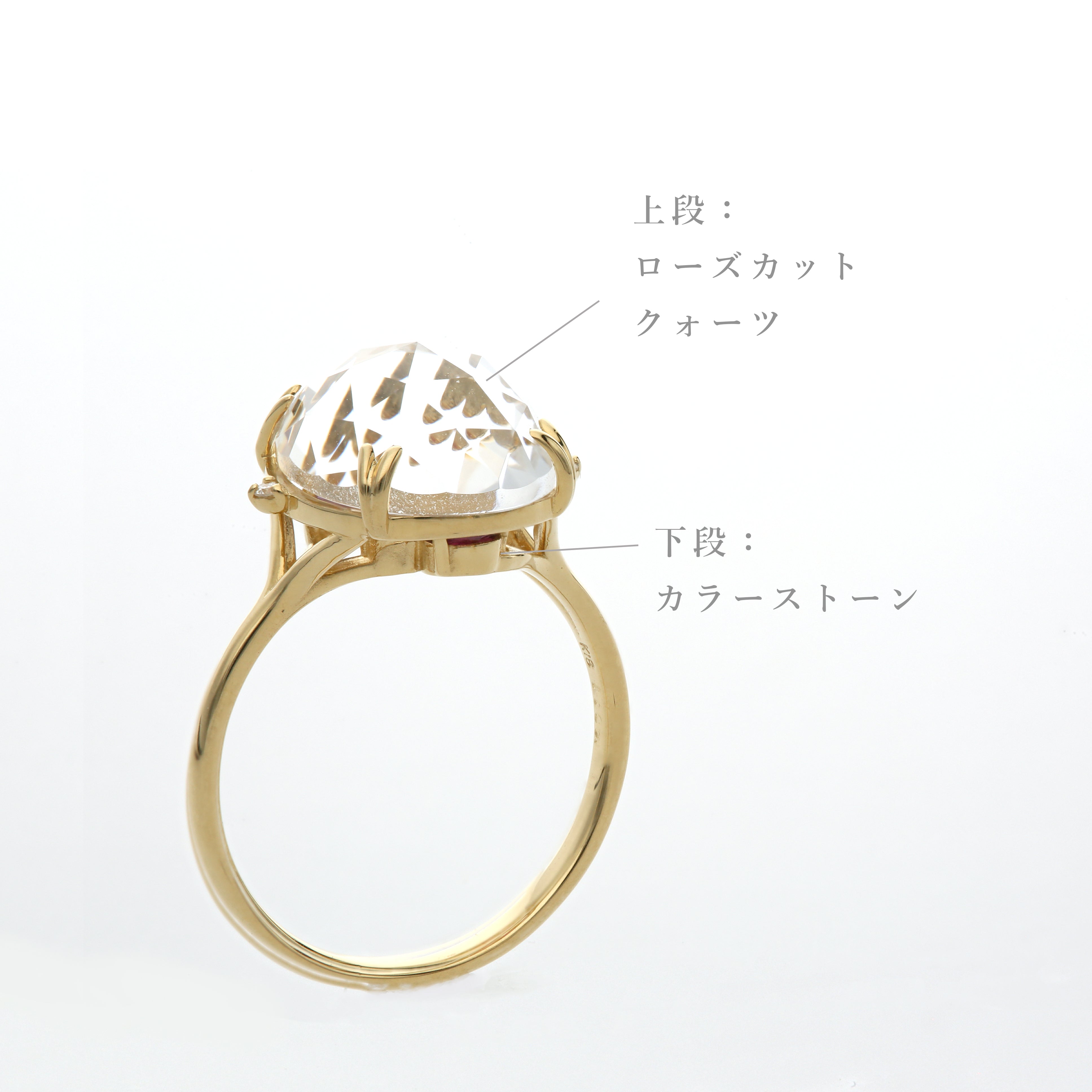 L&Co.(エルアンドコー)】リング｜K18 カラーストーン リング （96-2132