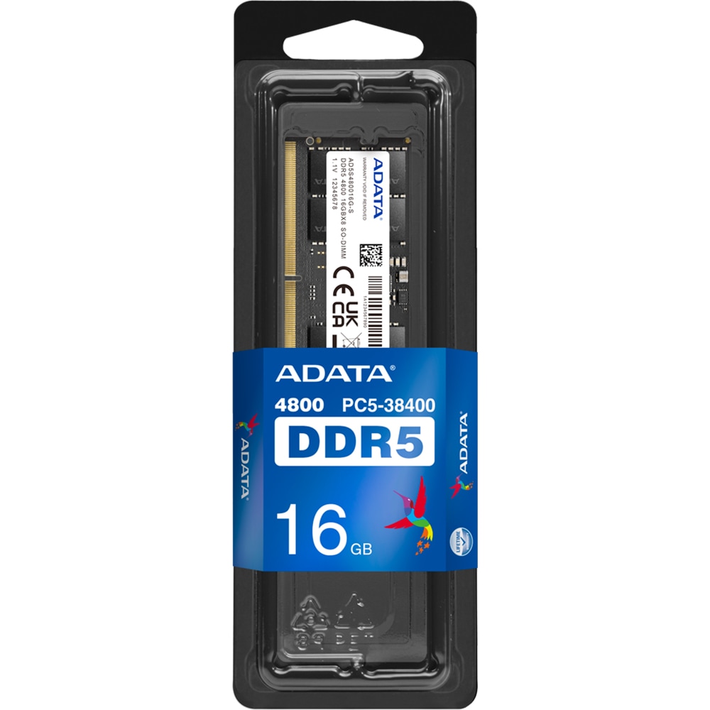 Memorie laptop ADATA, 16GB DDR5, 4800MHz, CL40, AD5S480016G-S