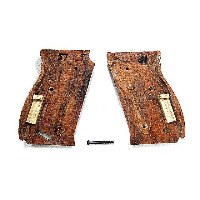 L.A.ホビーショップ / 木グリップ : マルゼンワルサーP38用ブラウン