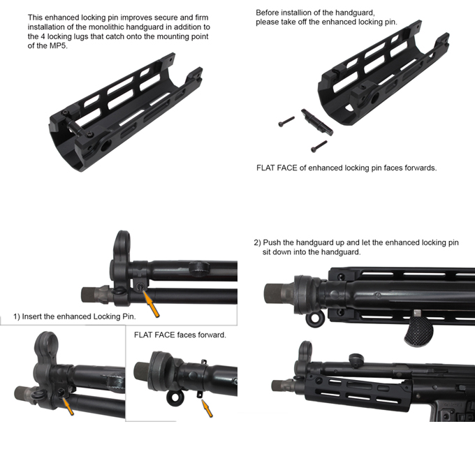 L.A.ホビーショップ / WE MP5用 UTG PRO Monolithicタイプ M-LOKアルミ