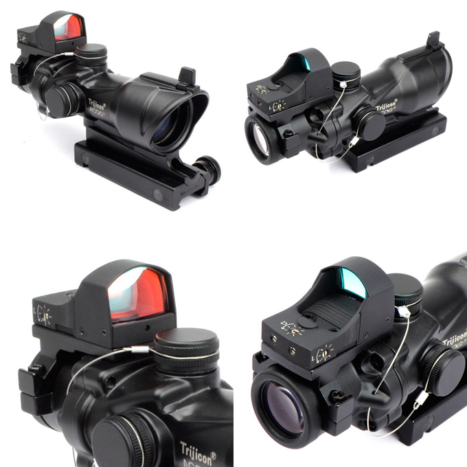 Trijicon ACOG スコープ ドットサイト付 初期アフ ブラック Trijicon