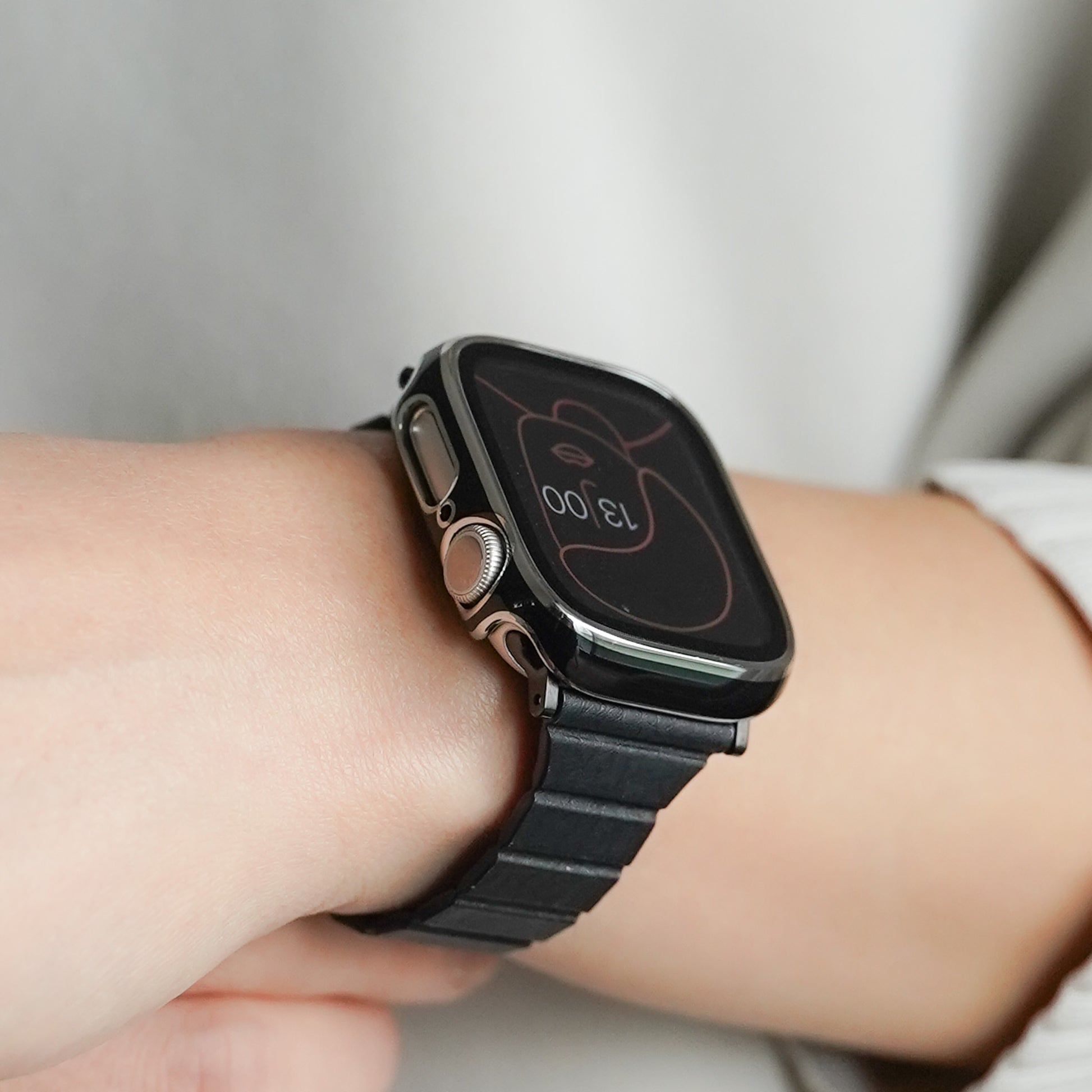 シルバーライン 全面 保護カバー ガラス付き ハードタイプ アップル