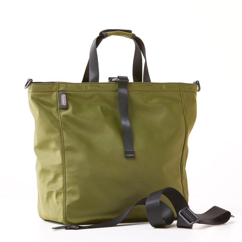 Harrison Tote - Large - Olive Green Nylon – Lambertson Truex