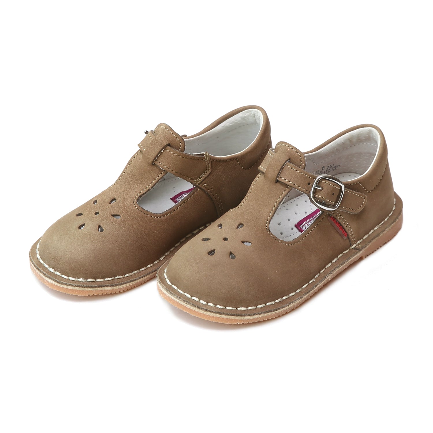 Joy Classic Nubuck Leather Stitch Down T-Strap Mary Jane – L'Amour