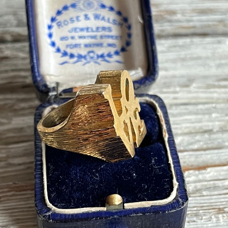 リング】Robert Indiana ロバートインディアナ LOVE 70年代 アメリカ