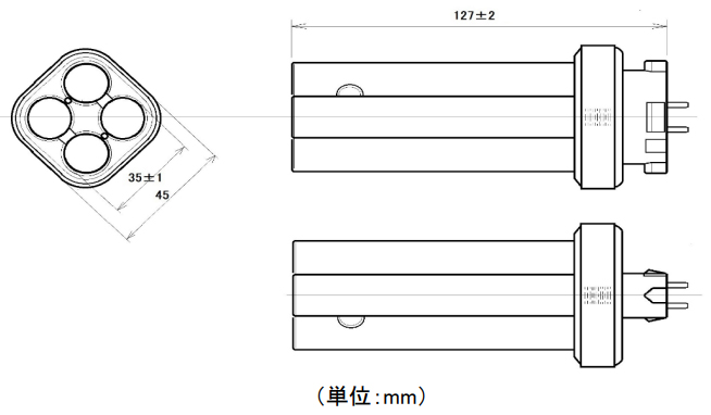 FDL18EX-N || コンパクト形蛍光ランプ【10本単位販売】 ALEG 3波長形昼
