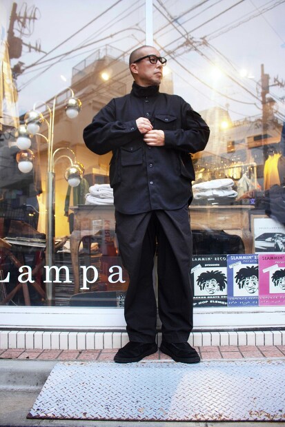 MODMNT T／TWEED UTILITY CPO SHIRT [Lampa]