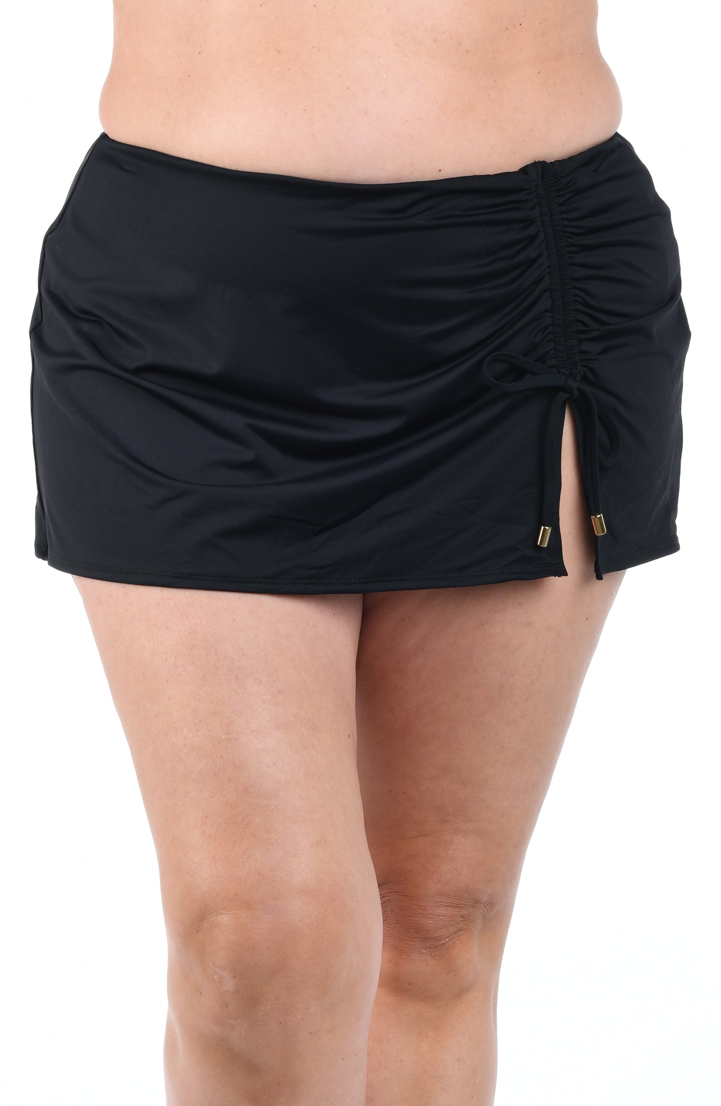 Island Goddess Adjustable Tunnel Skirted Bottom - Black