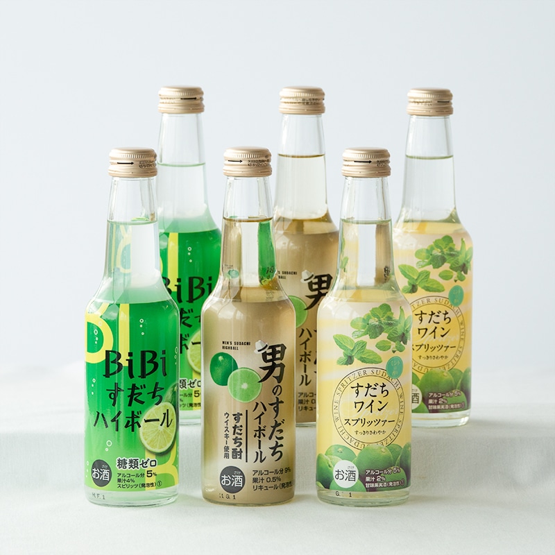 炭酸はじけるすだちのお酒3種セット(6本) | Lacycle mall