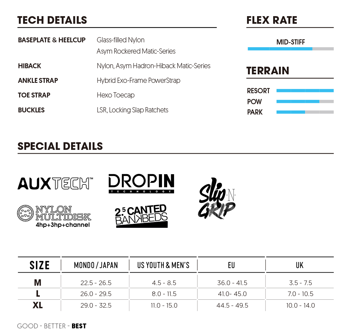 □ Nidecker □ Supermatic Bindings 2023-24 / White - LADE STORE